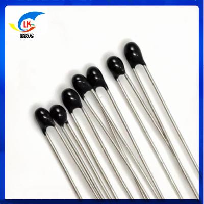 China MF52 10K 1% 3950 NTC tipo termistor de detecção de temperatura epóxi pequeno termômetro de cabeça preta à venda