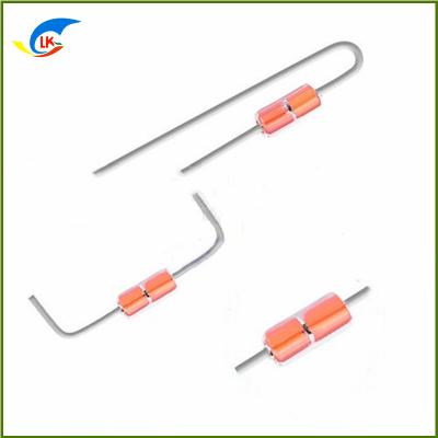 China 28mm MF58 100K 3950 Glass Package Radial Type Thermistor For Hair Straightener for sale