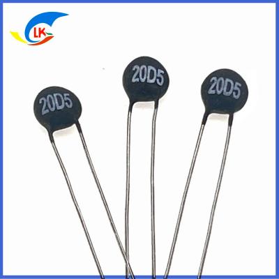 China 0.5A 20 Ohm NTC Power Type Thermistor 5mm 20D-5 Inrush Current Suppression for sale