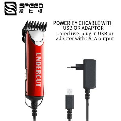 China Cable USB o adaptador Trimmer para hombres para el uso doméstico Pro Trimmer para el cabello en venta