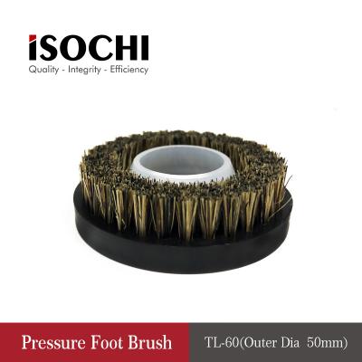 China Round Shape Pressure Foot Brush , PCB Routing Machine Cleaning Brush OD 46mm for sale