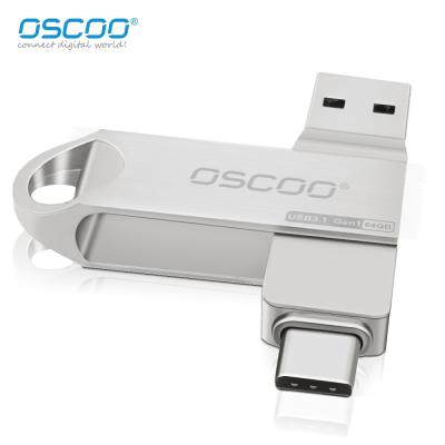 China Type C Metal USB Flash Drive OTG USB metal casing 32GB 64GB USB pen drive memory stick à venda