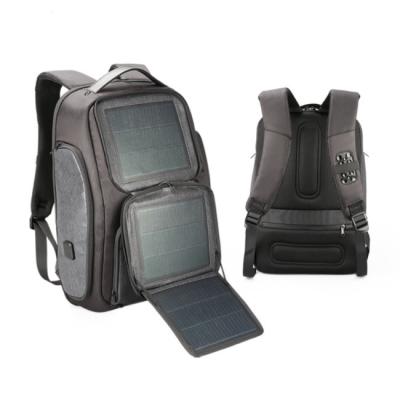 China Fast Charging Solar Cell Backpack Waterproof Nylon Large Capacity for sale