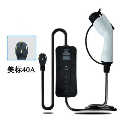 China Versatile Ev Home Chargers HD-AMB108 3*6mm Sup2 0.75mm Sup2 7.4KW NEMA 14-50P for sale
