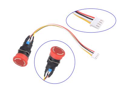 China Emergency Stop Button 2.5mm Custom Wiring Harness for sale