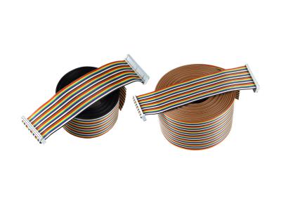 China Rainbow PVC 2.54mm 100mm IDC Flat Ribbon Cable for sale