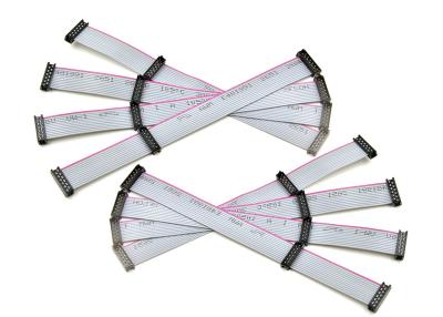 China Red Edge Gray 1.27*2.54 12 Pin Ribbon Cable for sale