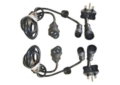 China Street LED 3 Pin 1000mm Waterproof Power Cord for sale