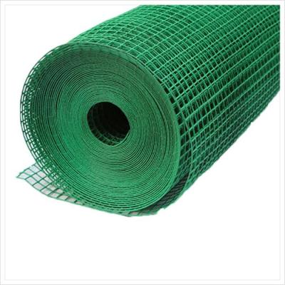 China Green PVC Welded Wire Mesh Rolls 1/2
