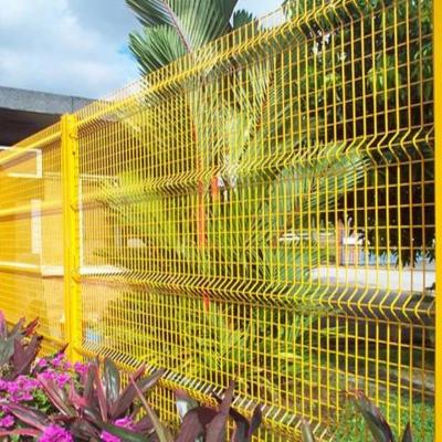 China Hot Galvanized Steel Metal 3d Curved Fence For Garden Playground for sale