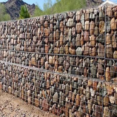 China 3 - 6mm Galvanized Welded Gabion Box For Retaining Wall River Bank for sale