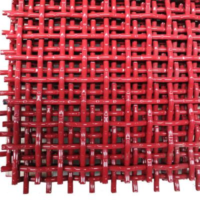 China Woven Wire Mesh Long Service Life Bullet PVC Anti Rust Crimped Wire Mesh for sale