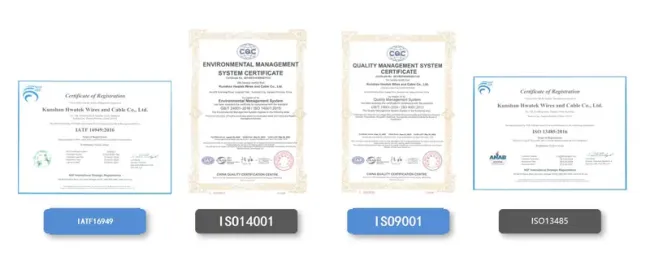 EVJT product certifications and quality standards