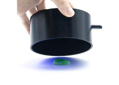 China Jewelry Pocket UV Lamp 365nm Dark Field Ultraviolet light lamp with 4X Larger Viewer for Gem identifying for sale