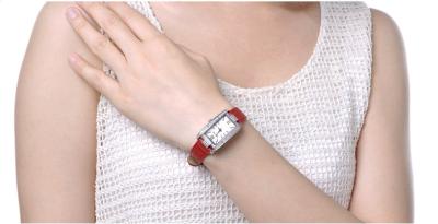 China Ladies Fashion swatch Calf Leather strap Sapphire crystal quartz movement 3ATM for sale