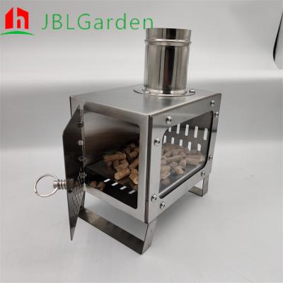 China Outdoor Patio Heater Wood Pellet Firepit Cold Rolled Steel Freestanding for sale