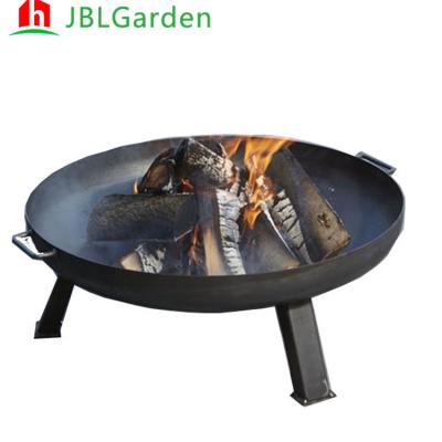 China Round Outdoor Corten Steel Garden Wood Burning Fire Pit 60cm-150cm HNJBL-FB01 for sale