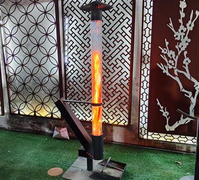China Outdoor Freestanding Patio Heater Portable Modern Wood Pellet Stoves 140cm for sale