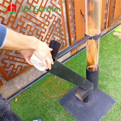 China Calentador de patio de acero para jardín Calentador de pellets de madera para exteriores 140cm O personalizar en venta