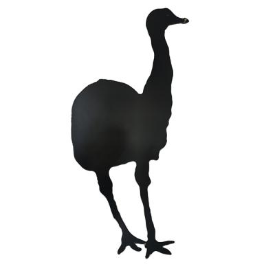 China Rust Or Customized Color Corten Steel Garden Sculpture Ostrich Shape Cutting for sale