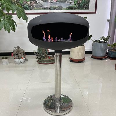 China Long Burn Time Ethanol Fire Pits Freestanding Fireplace With Manual Ignition System for sale