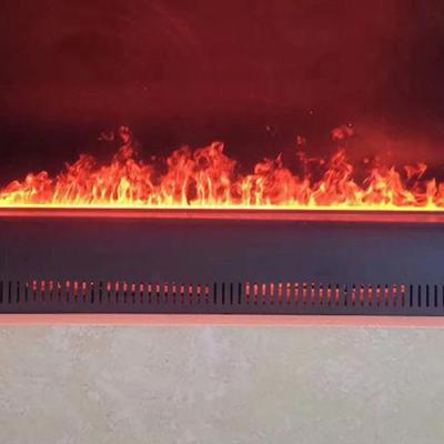China Rectangular Shape Steel Material LED Water Vapor Fireplace For Metal Stoves Sale for sale