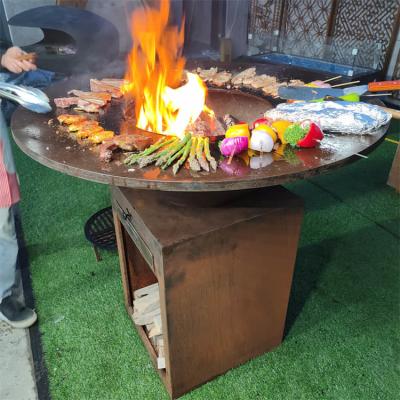 中国 裏庭のCorten鋼鉄BBQは屋外の40インチのバーベキューの火ピットを焼く 販売のため