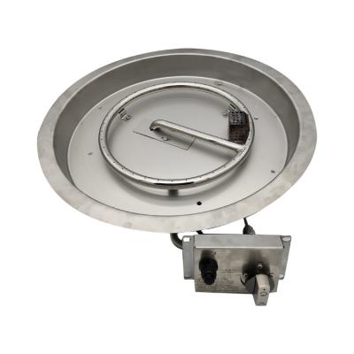 China ISO9001 Stainless Steel Fire Pit Tray 48cm Fire Pit Burner Pan for sale