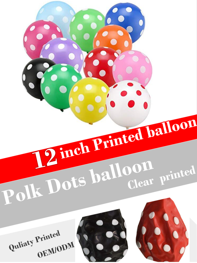 Custom wedding Multi Size party printed latex balloons