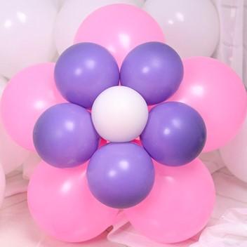 hot sale clear plastic flower shape clip tie for balloon sealing
