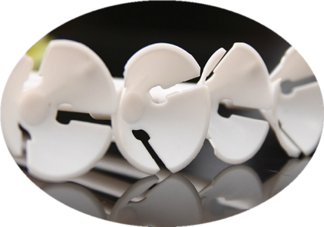 hot sale clear plastic flower shape clip tie for balloon sealing