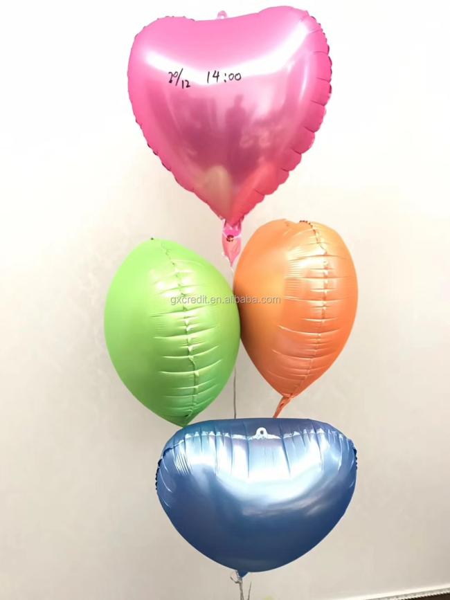 Latex Balloon Set Various Color Valentines Day Romantic Heart Shape Wedding Foil