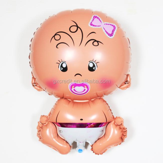 Lovely Cartoon Angel Pacifier Baby Boy Girl Foil Balloons For Baby Shower Birthday Party