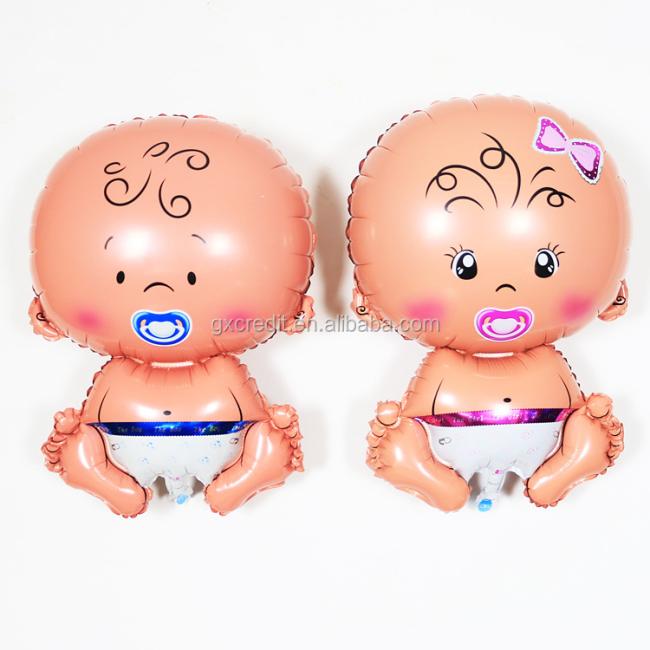 Lovely Cartoon Angel Pacifier Baby Boy Girl Foil Balloons For Baby Shower Birthday Party