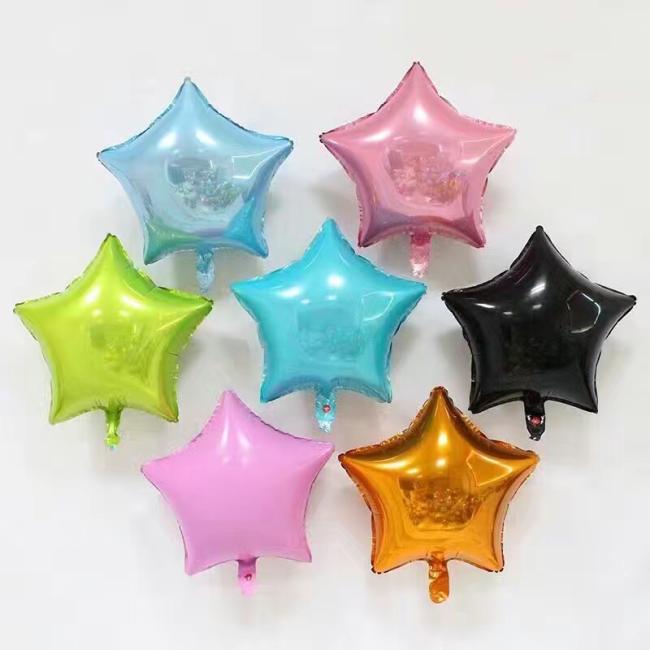 Birthday wedding baby shower valentine's day party ballon decoration18 inch foil star balloons
