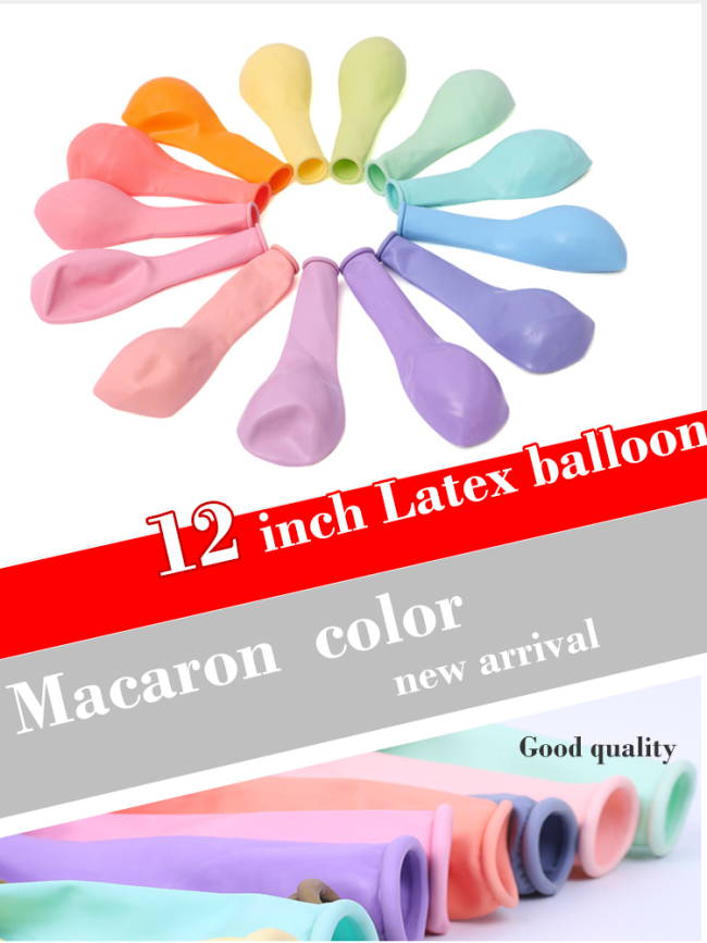Festival party decoration macaroon color set balloon for wedding decoration