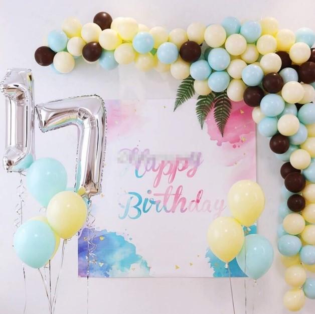 Festival party decoration macaroon color set balloon for wedding decoration