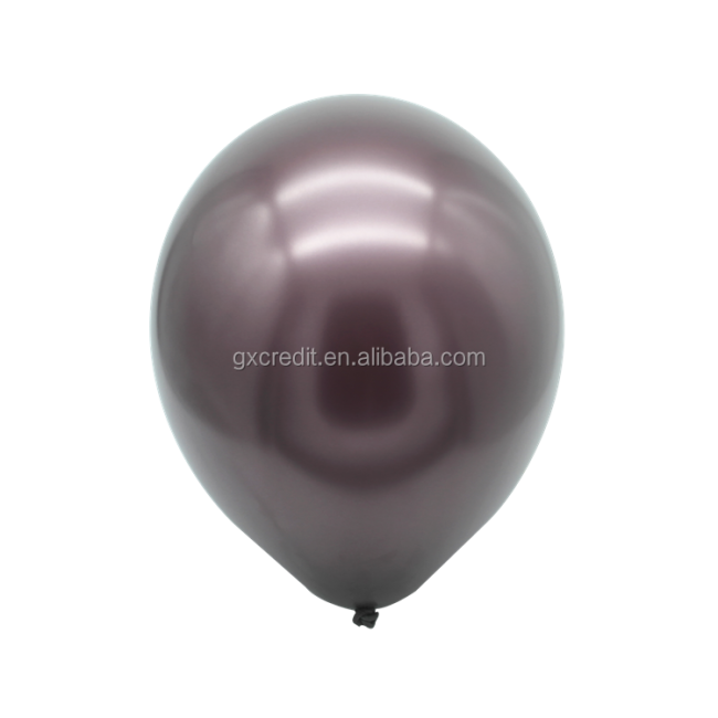 New arrival wholesale 12'' 2.8g party round latex metallic balloons