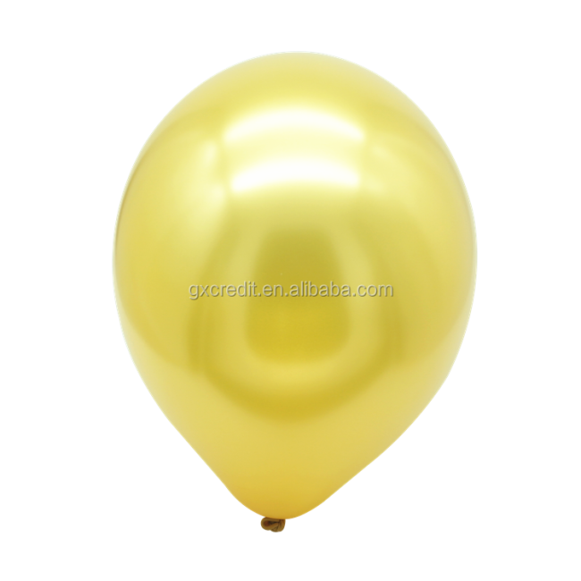 New arrival wholesale 12'' 2.8g party round latex metallic balloons