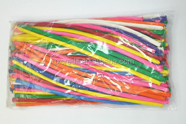 kids party supplies birthday decoration wholesale plain pastel metallic colors Magic animal modelling 260q latex long Balloons