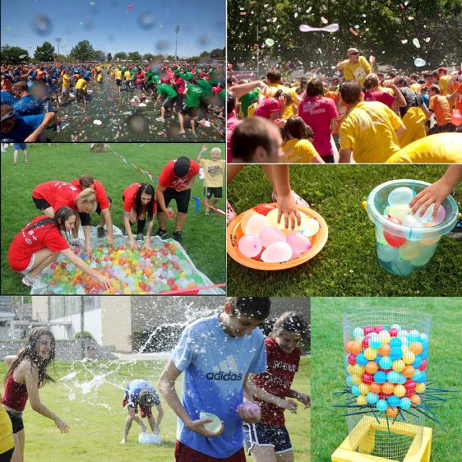 Wholesale festival party inflatable latex water balloon for summer