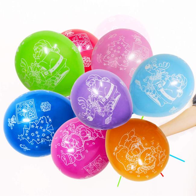 Good price 12 inch different colors polka dot printing latex balloons