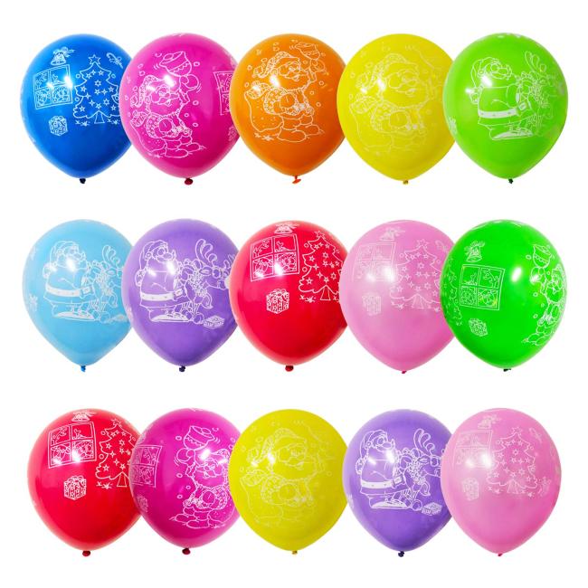 Good price 12 inch different colors polka dot printing latex balloons