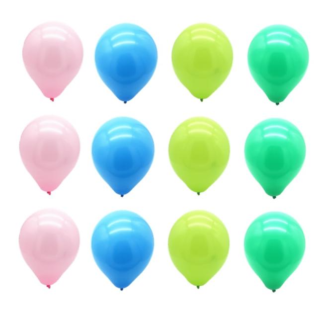 low price helium latex round balloon assorted colors for party decor.