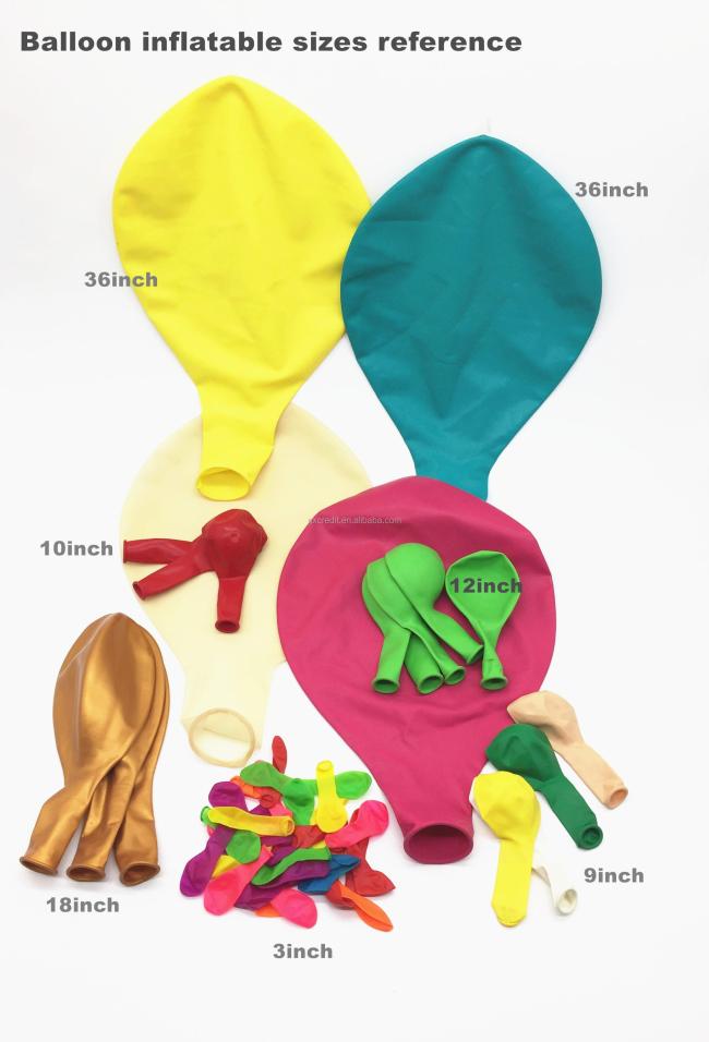 low price helium latex round balloon assorted colors for party decor.