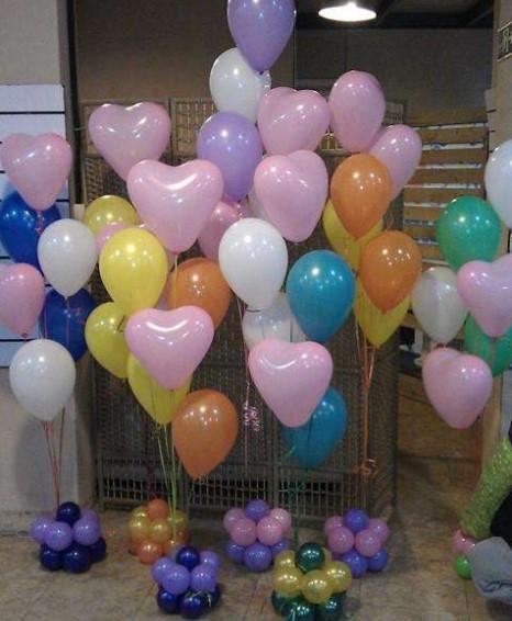 low price helium latex round balloon assorted colors for party decor.