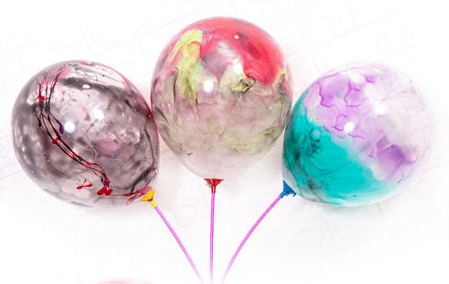 New product idea Bag of 24pcs 12 inch transparent latex graffiti balloon with different pigments
