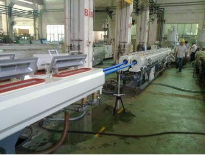 China Plastic pvc Pipe Extrusion Line , Double Screw Twin Pipe Extrusion Line for sale
