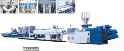 China High output Twin Automatic Pvc Pipe / PVC Twin Screw Extruder Pipe Production Line for sale