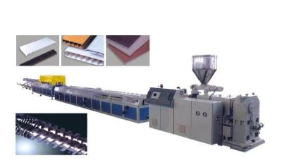 China WPC Flooring Panel Wood Plastic Composite Extrusion Line WPC Profile Extruding Machine for sale